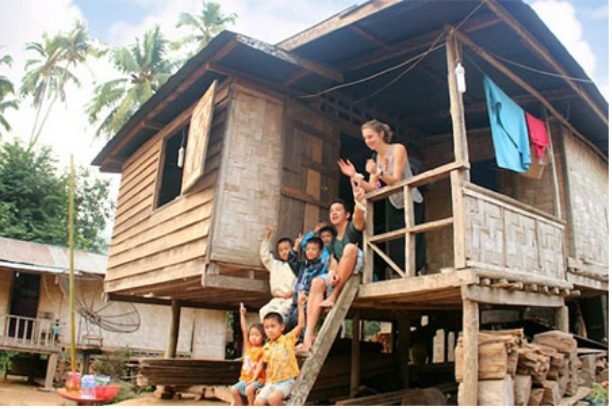 A village house near Nong Khiaw